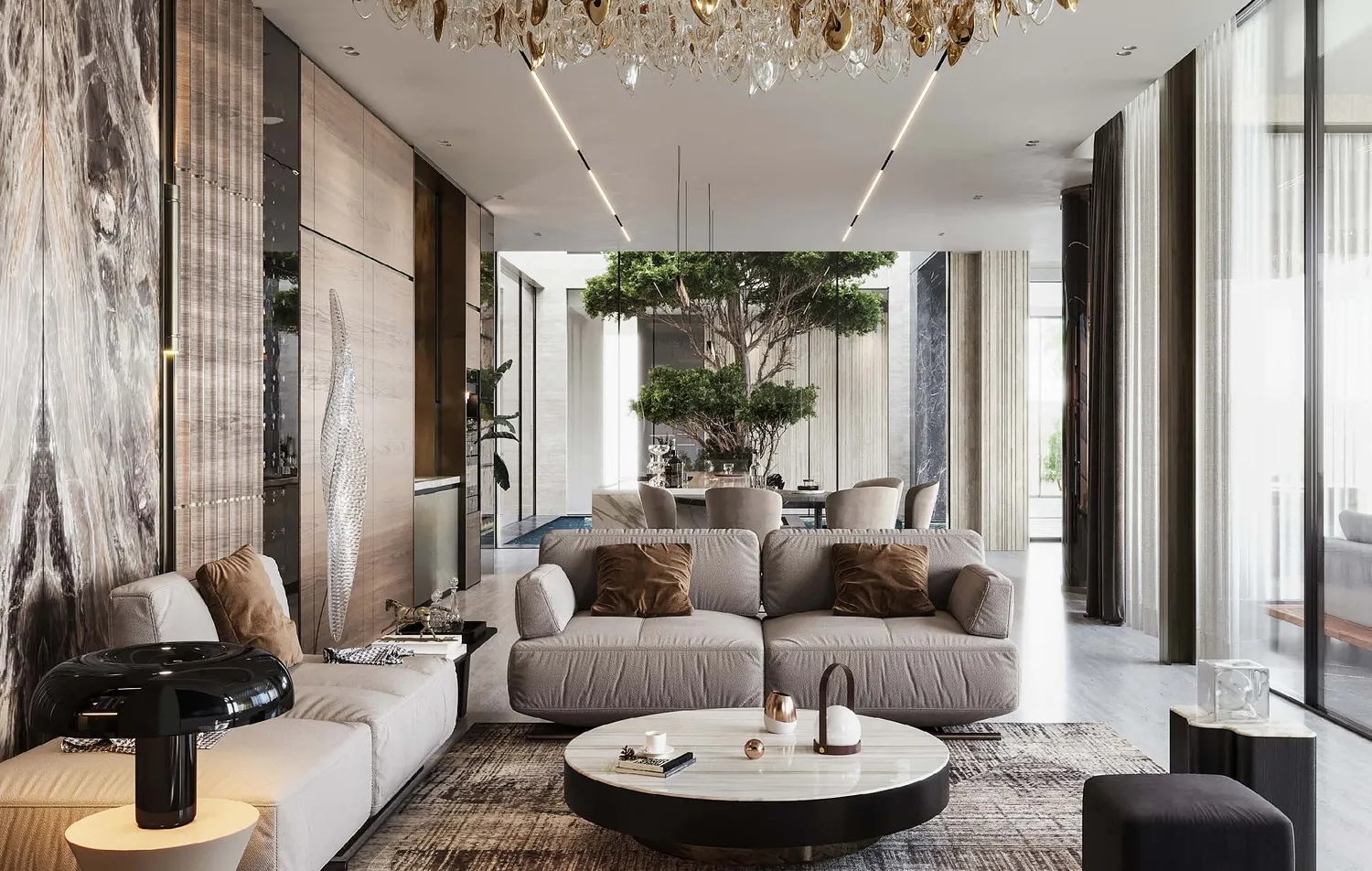 Villa Amaya — интерьер гостиной, фото 12