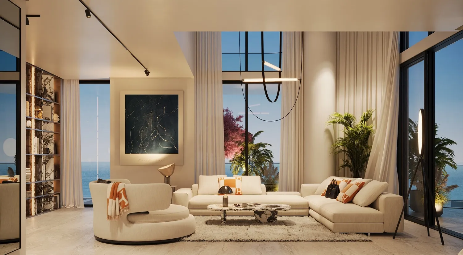 Villa Del Brunello — интерьер гостиной