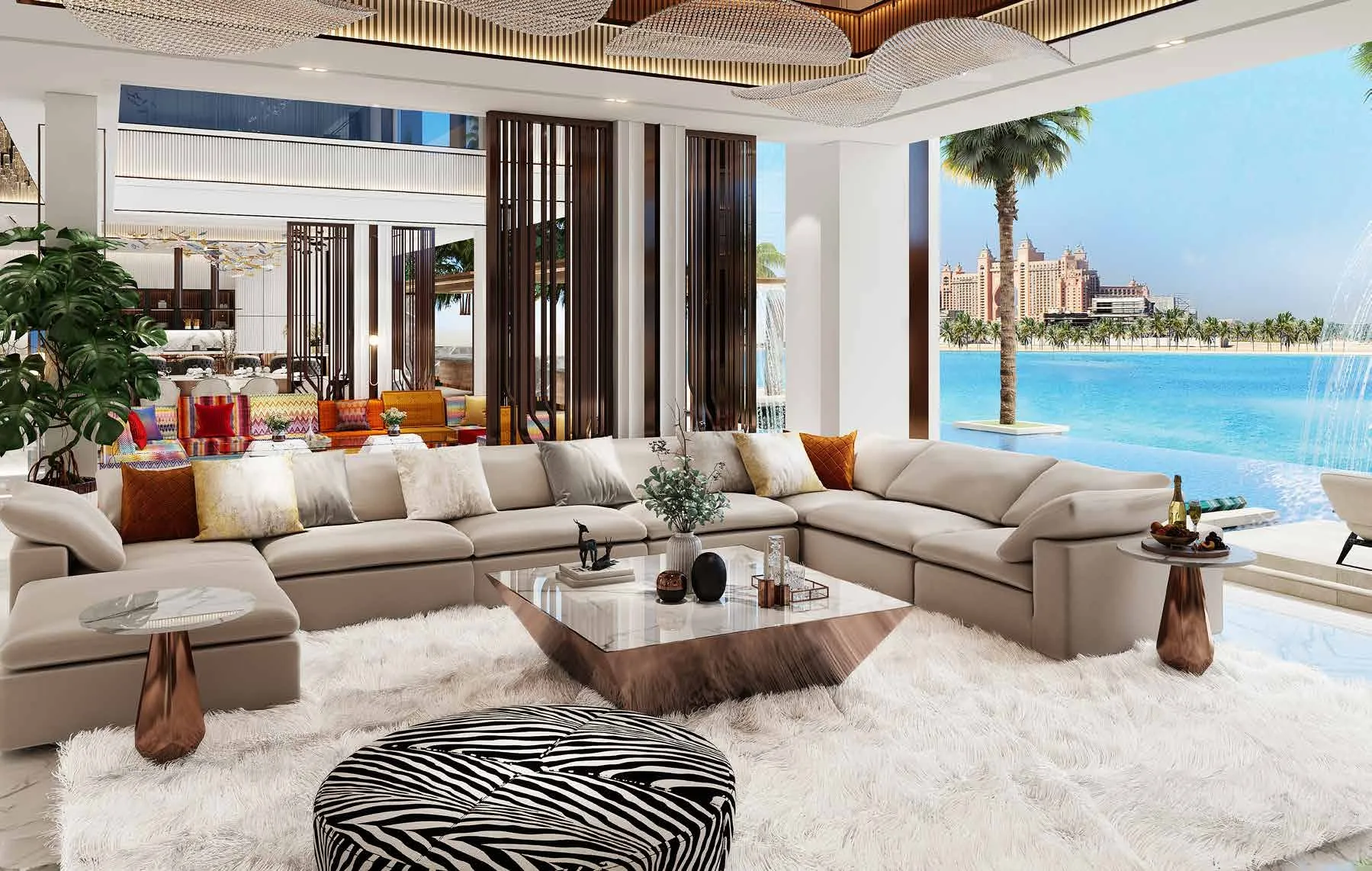 Villa Elaine — интерьер гостиной, фото 8