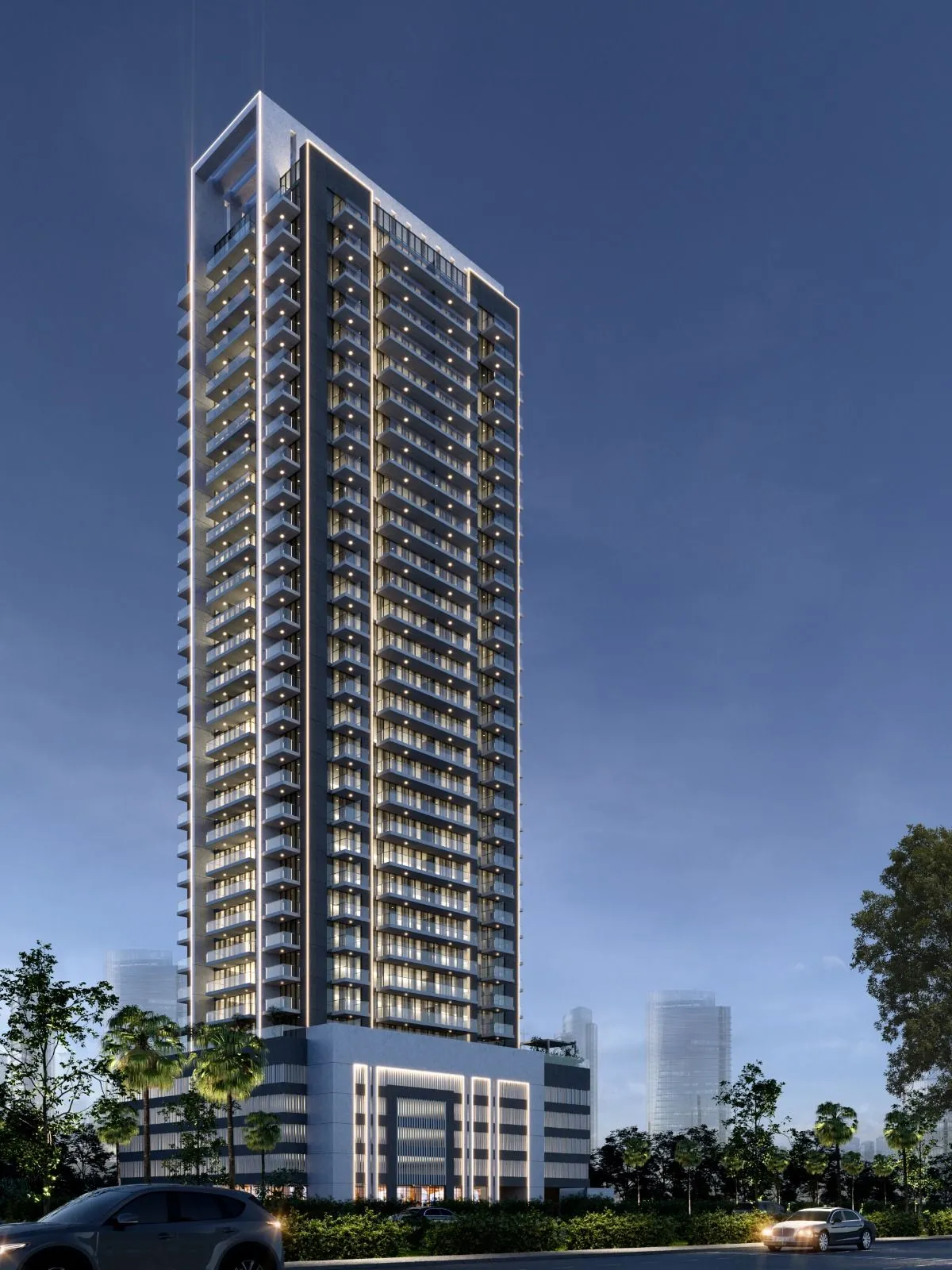 Violet Tower в районе JVC (Джумейра Вилладж Серкл) — фото 1