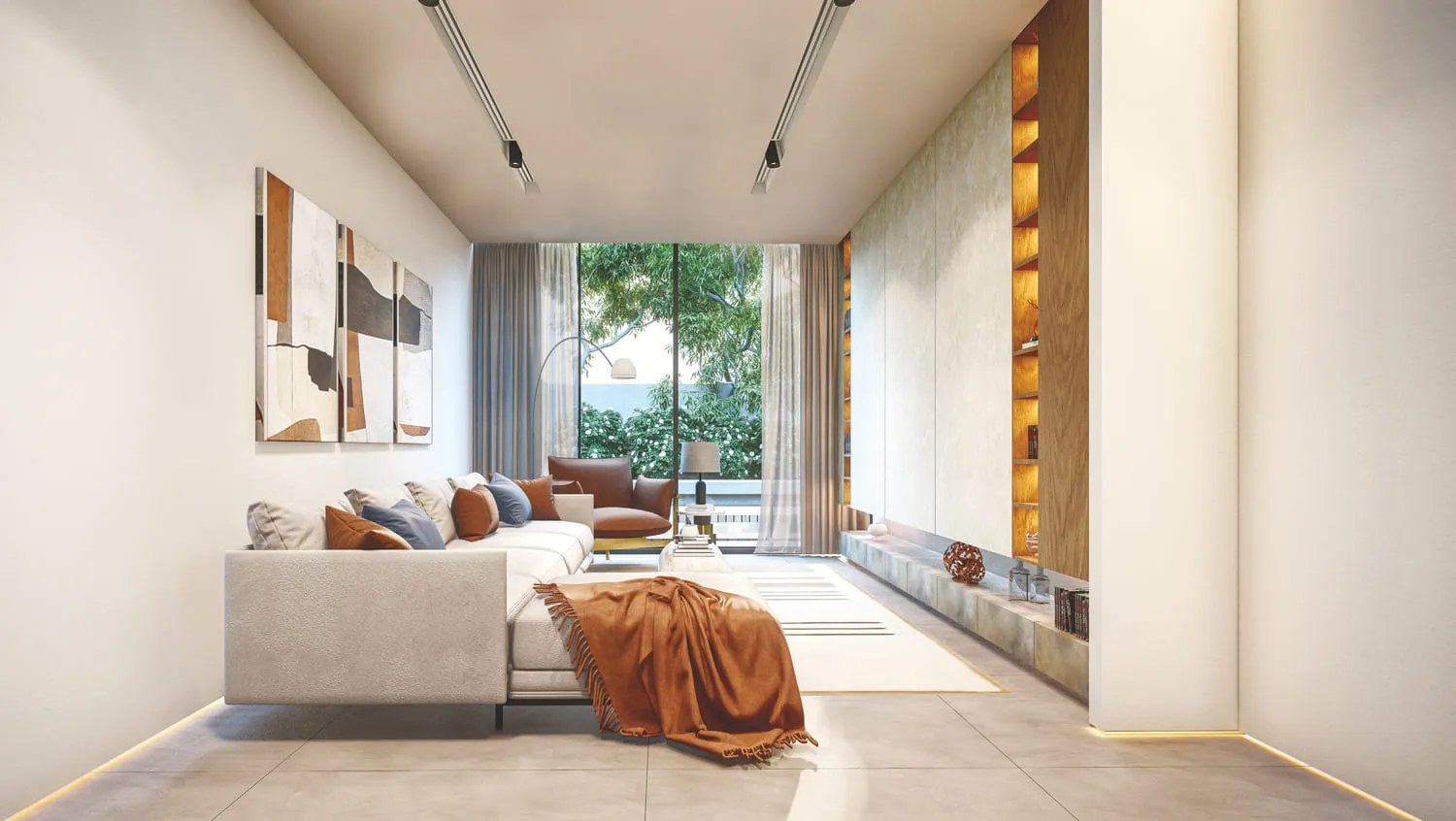 Vista Del Mar — интерьер гостиной