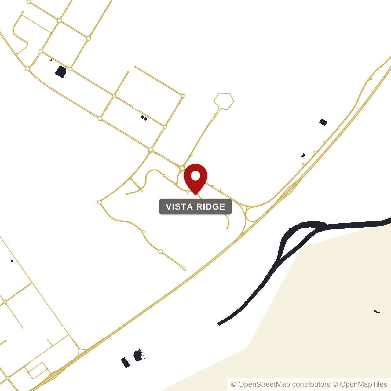 Расположение Vista Ridge на карте: Эмаар Саут, Dubai