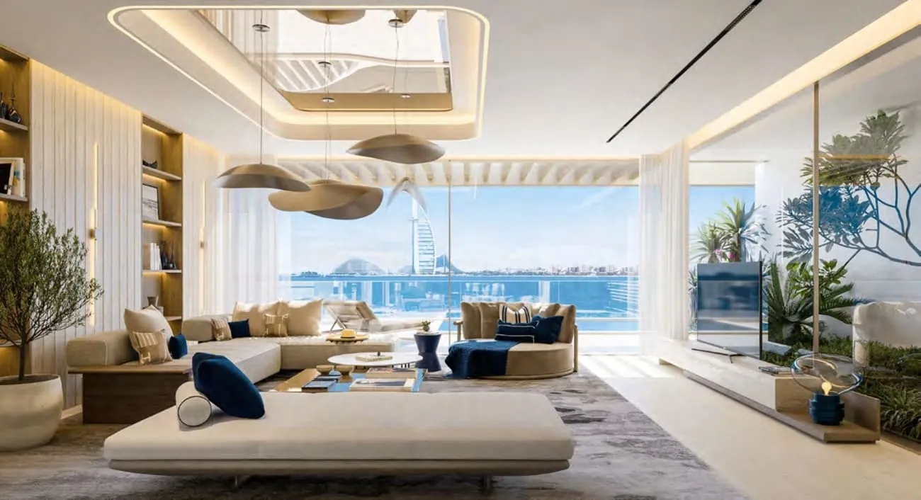 Vitalia Palm Jumeirah Residences — интерьер гостиной