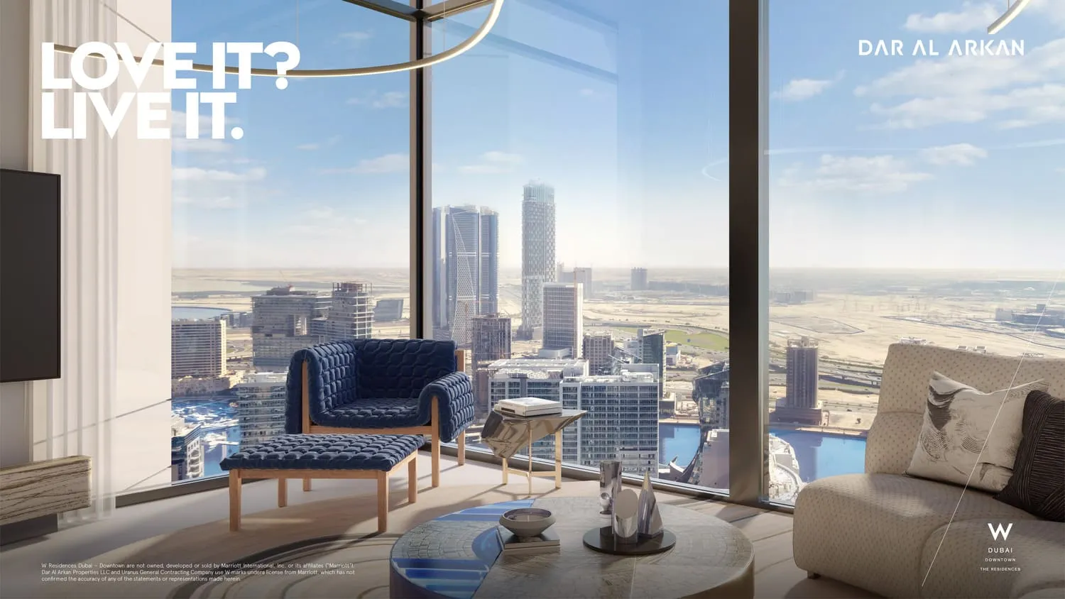 W Residences — интерьер гостиной