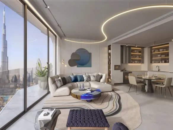 W Residences — интерьер гостиной, фото 14