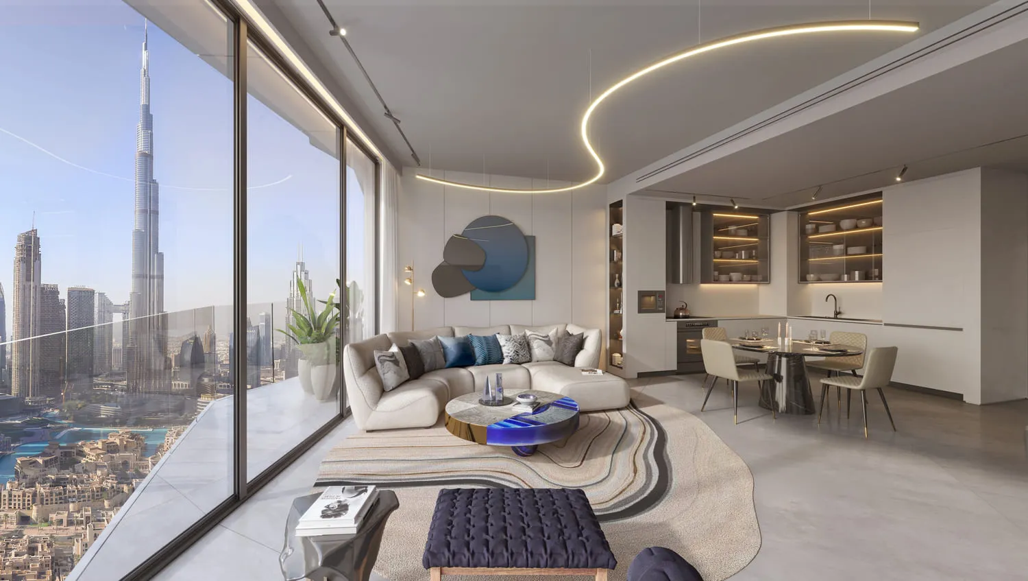 W Residences — интерьер гостиной, фото 14