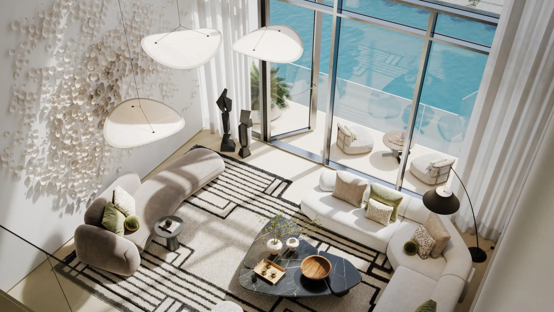 W Residences by Taraf — интерьер гостиной, фото 13