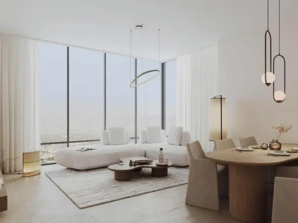 Waada Dubai South — интерьер гостиной