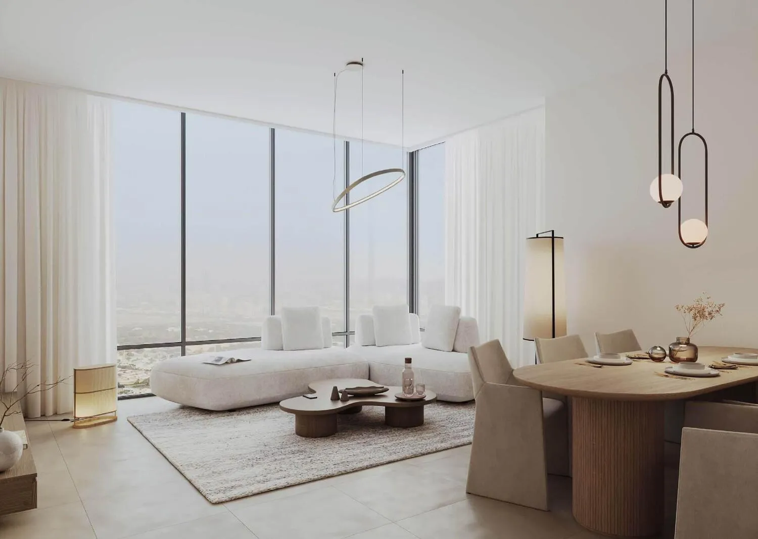 Waada Dubai South — интерьер гостиной