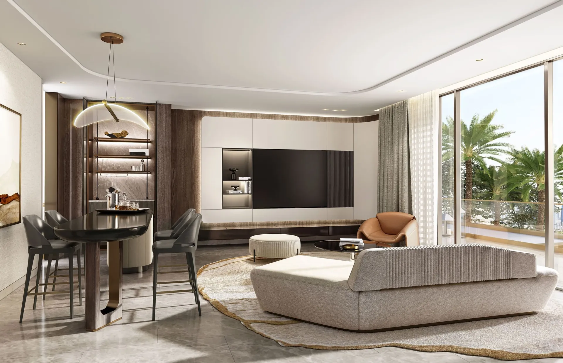 Wadi Villas — интерьер гостиной, фото 11