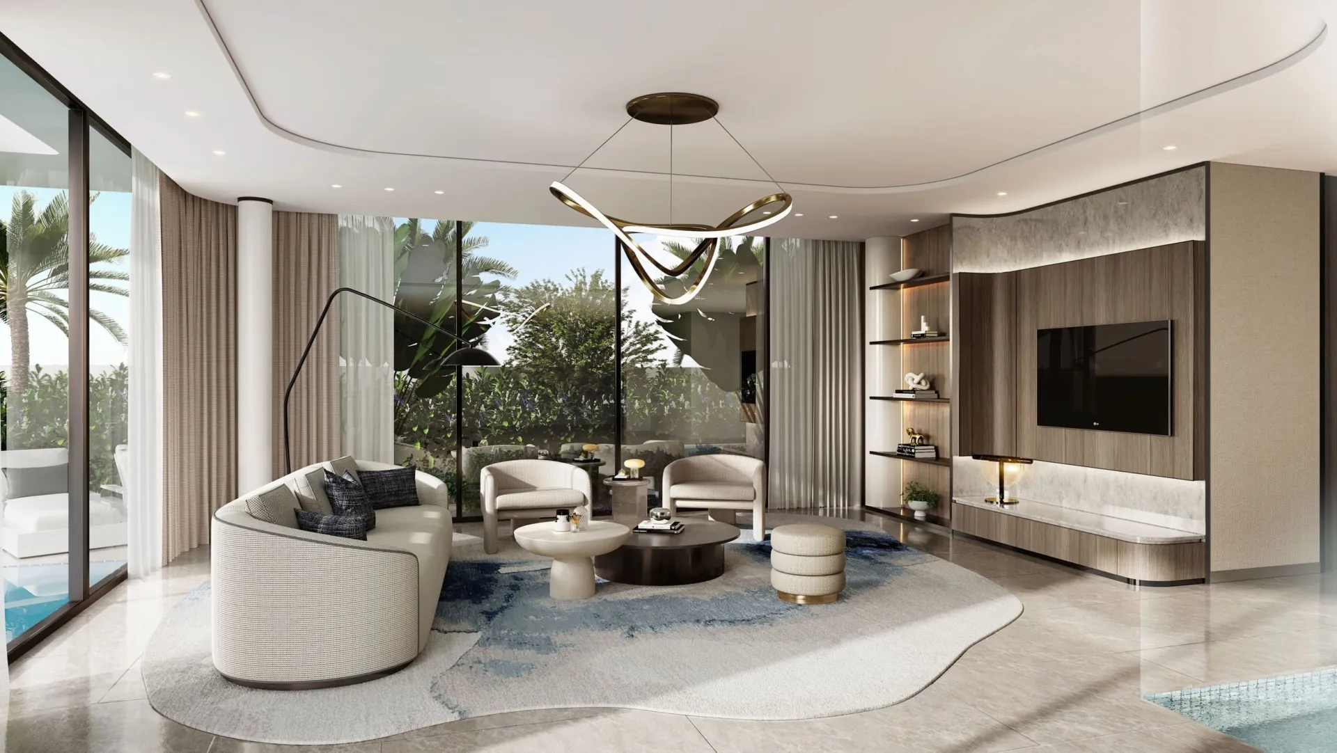 Wadi Villas — интерьер гостиной