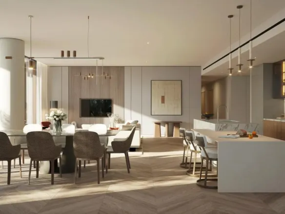 Waldorf Astoria Residences Yas — кухня-гостиная
