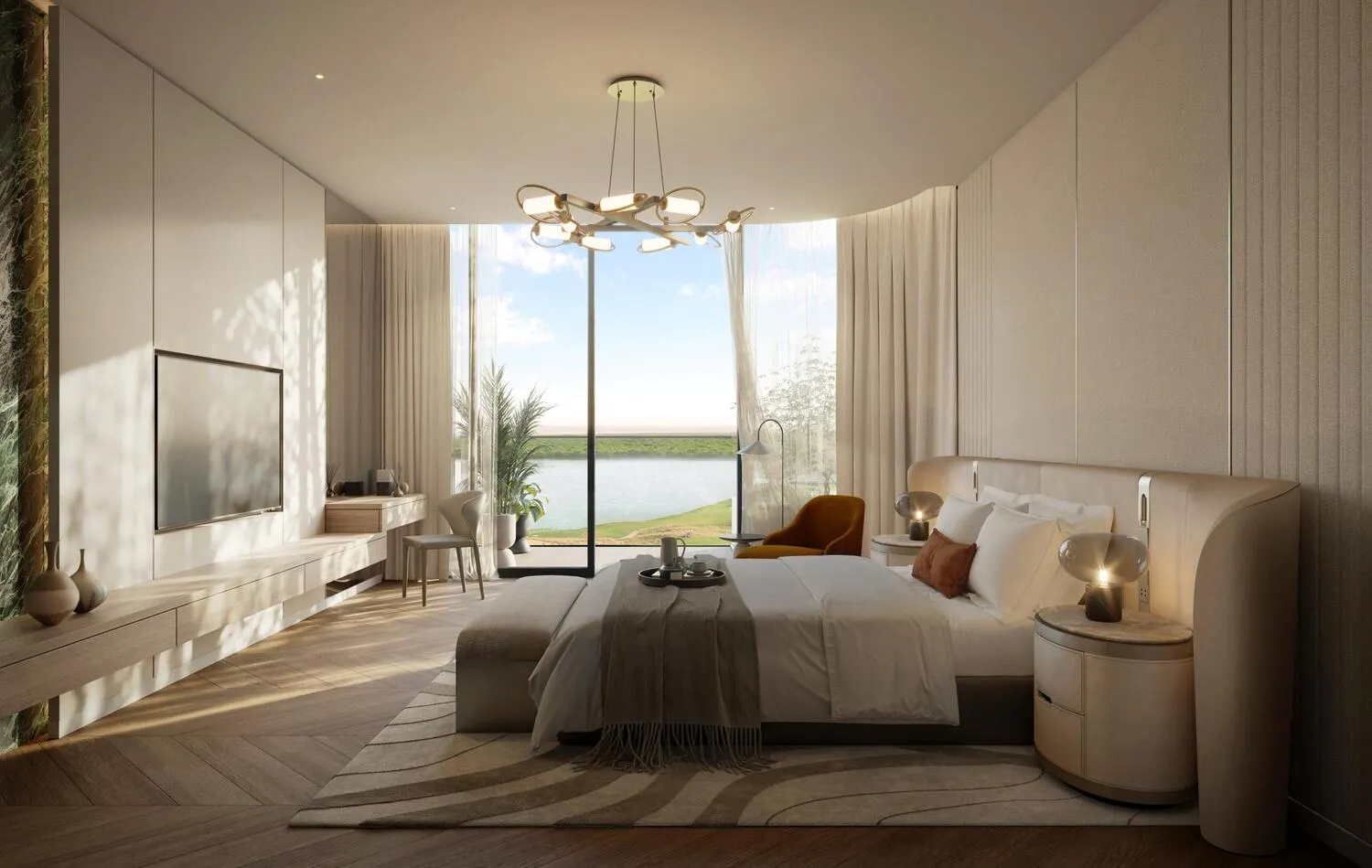 Waldorf Astoria Residences Yas — спальня