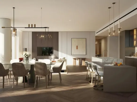 Waldorf Astoria Residences Yas — кухня-гостиная, фото 12