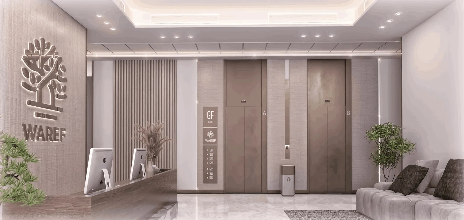 Waref Residences — лобби, фото 11
