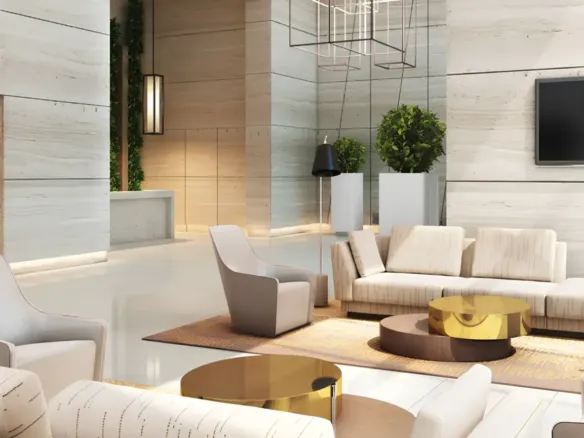 Wasl 1 Park Gate Residences — лобби, фото 10