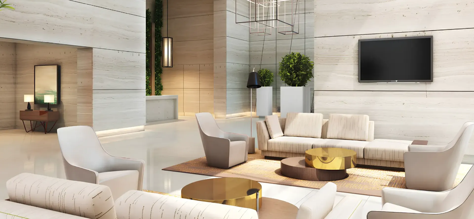 Wasl 1 Park Gate Residences — лобби, фото 10