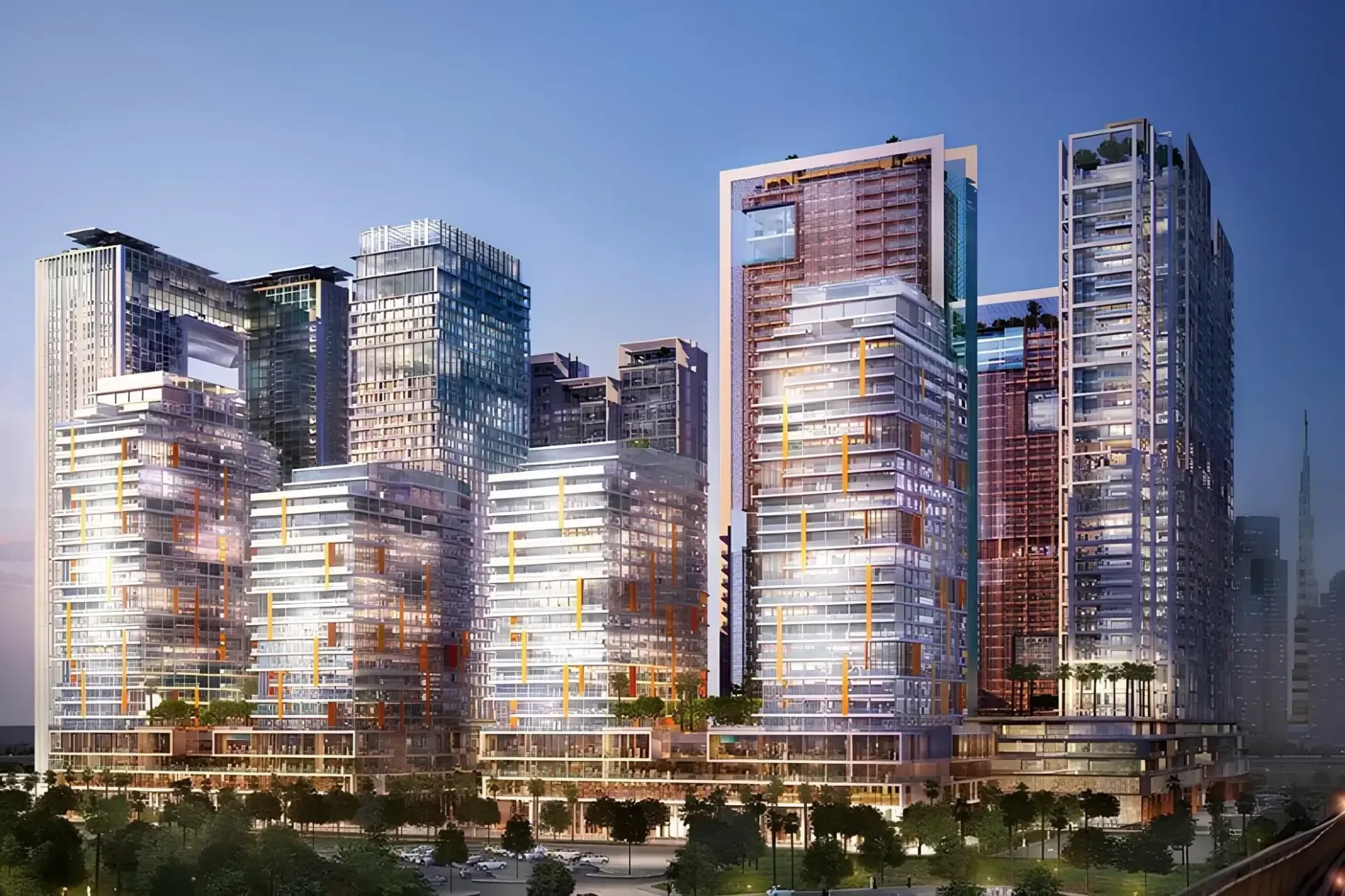 Wasl 1 Park Gate Residences — вид на комплекс, фото 3