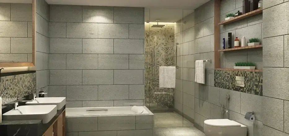 Wasl 1 Park Gate Residences — ванная комната