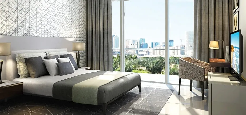 Wasl 1 Park Gate Residences — спальня