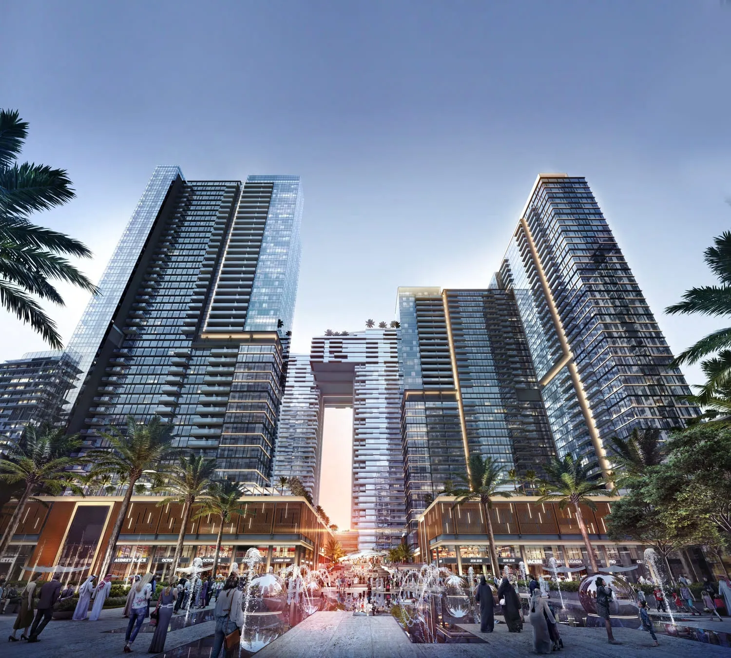 Wasl 1 Park Views Residences Tower A — вид на комплекс, фото 3
