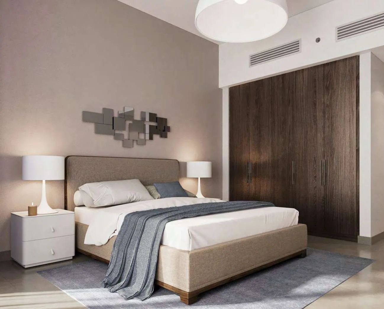 Wasl 1 Park Views Residences Tower A — спальня