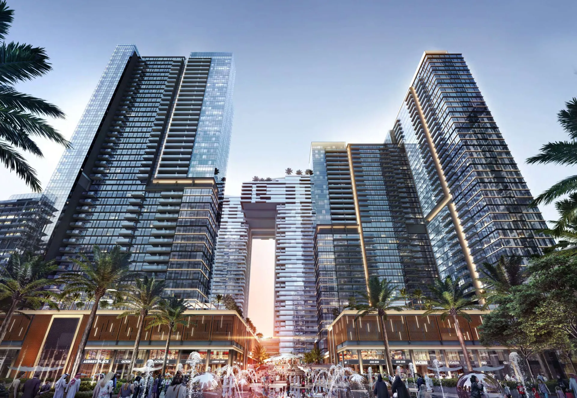 Wasl 1 Park Views Residences Tower B — вид на комплекс
