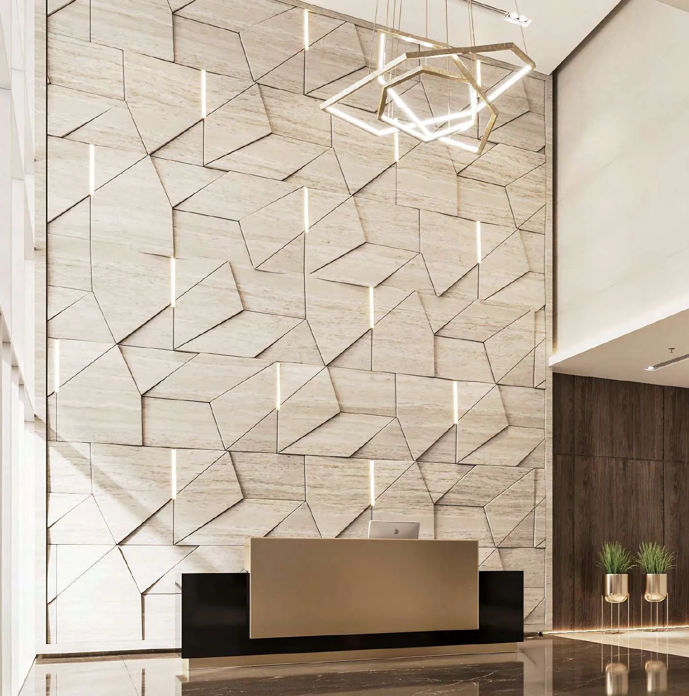 Wasl 1 Park Views Residences Tower B — лобби