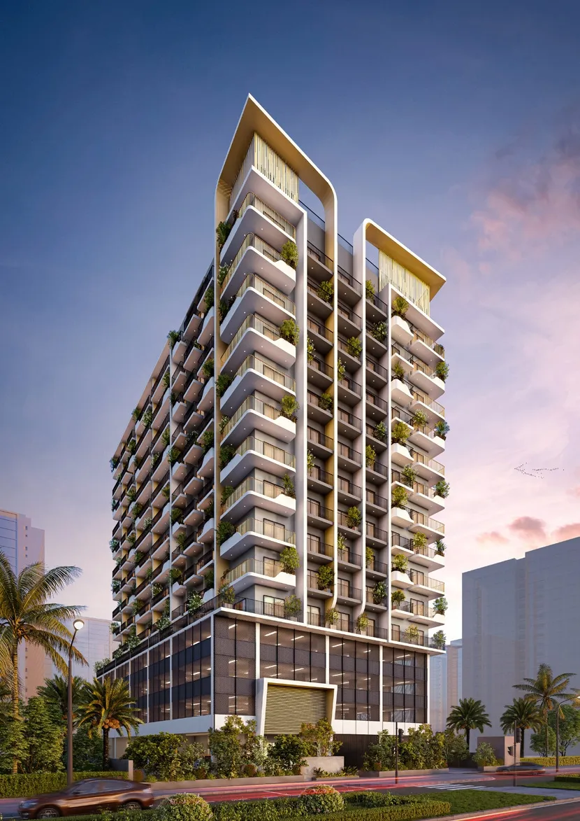Weybridge Gardens в районе Дубайленд Резиденс Комплекс — фото 1