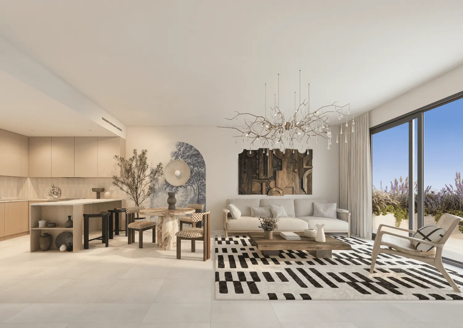 Weybridge Gardens 2 — интерьер гостиной