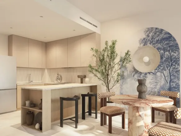 Weybridge Gardens 2 — кухня-столовая