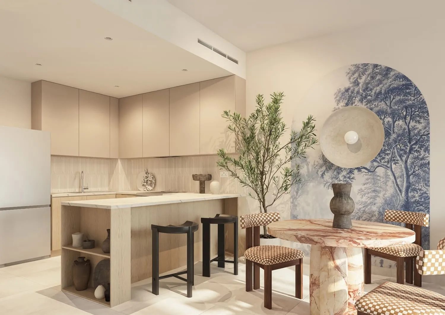 Weybridge Gardens 2 — кухня-столовая