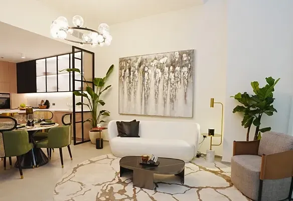 Weybridge Gardens — интерьер гостиной
