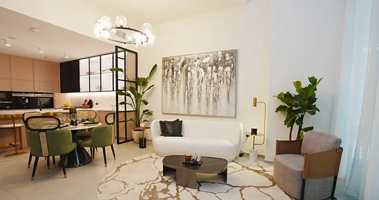 Weybridge Gardens — интерьер гостиной