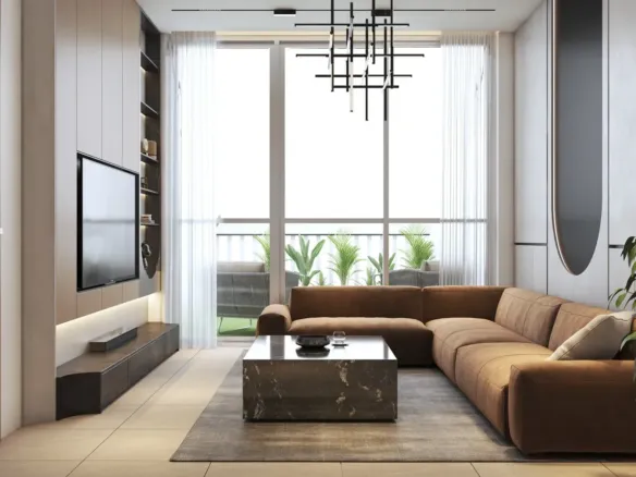 Whitecliffs Residences — интерьер гостиной