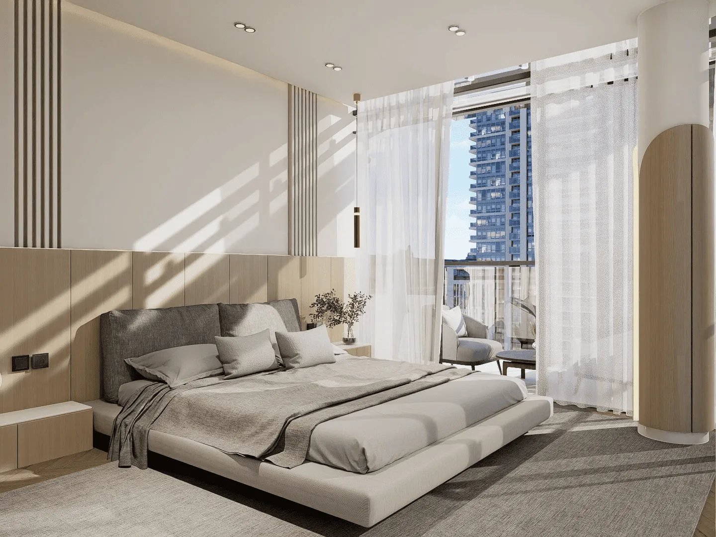 Whitestone Residences — спальня, фото 15