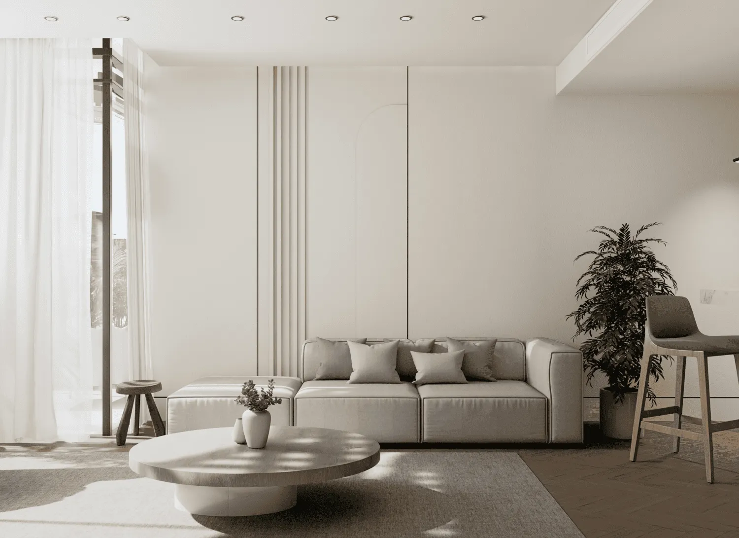 Whitestone Residences — интерьер гостиной