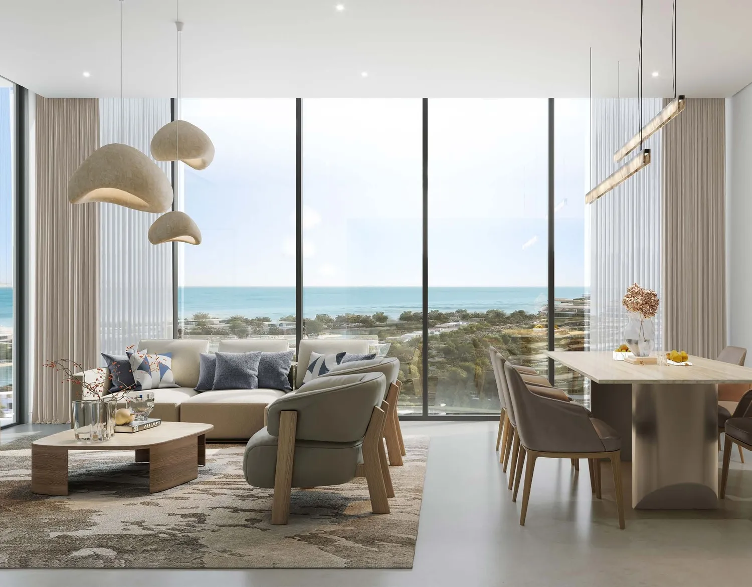 Yachtside Marina Residences — интерьер гостиной