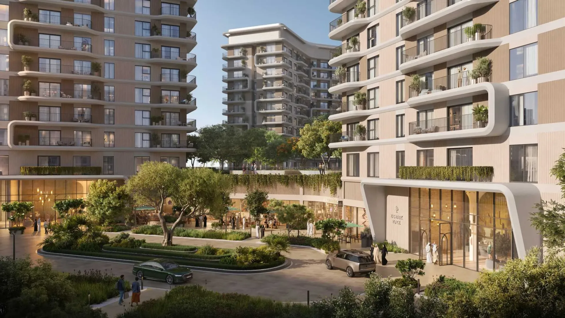 Yas Park Place — вход в здание