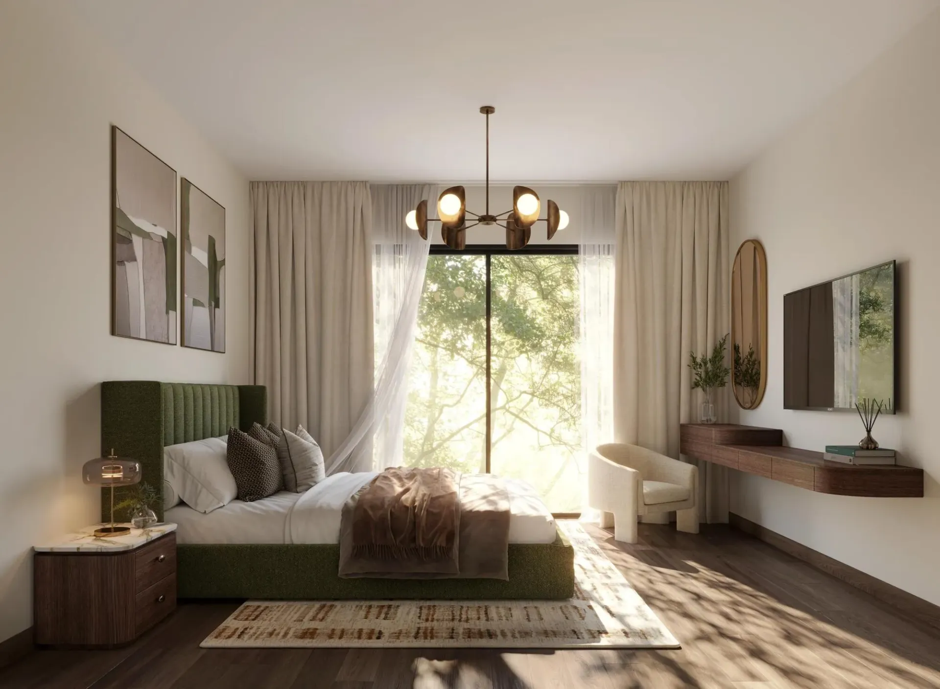 Yas Park Place — спальня