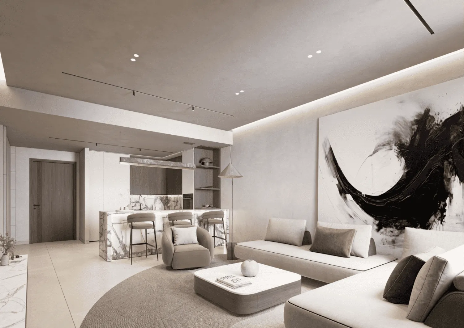 Zephyra Residences — интерьер гостиной
