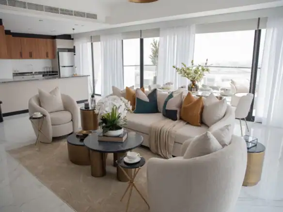 Glam Residence — интерьер гостиной, фото 8