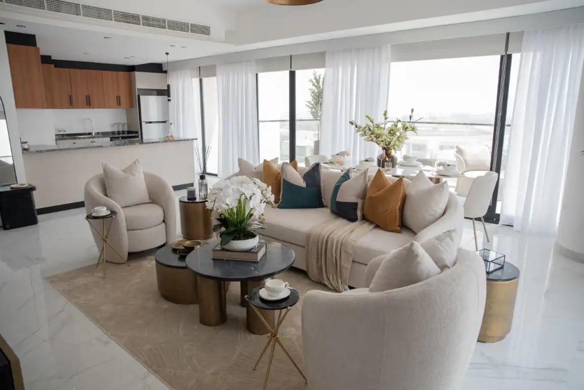 Glam Residence — интерьер гостиной, фото 8